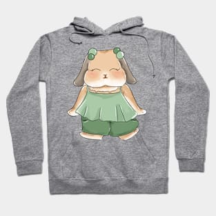 Rabbit Green Outfit _ Bunniesmee Hoodie